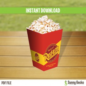 Disney Cars Rust-Eze Birthday Mini Popcorn Box 